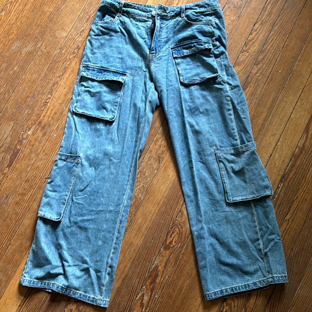 RSQ Low Rise Cargo Jeans
